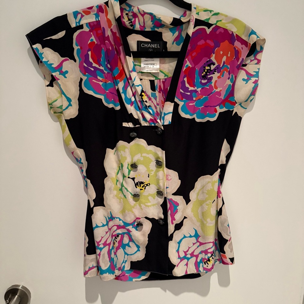 Chanel Spring 2011 Women's Floral Blouse